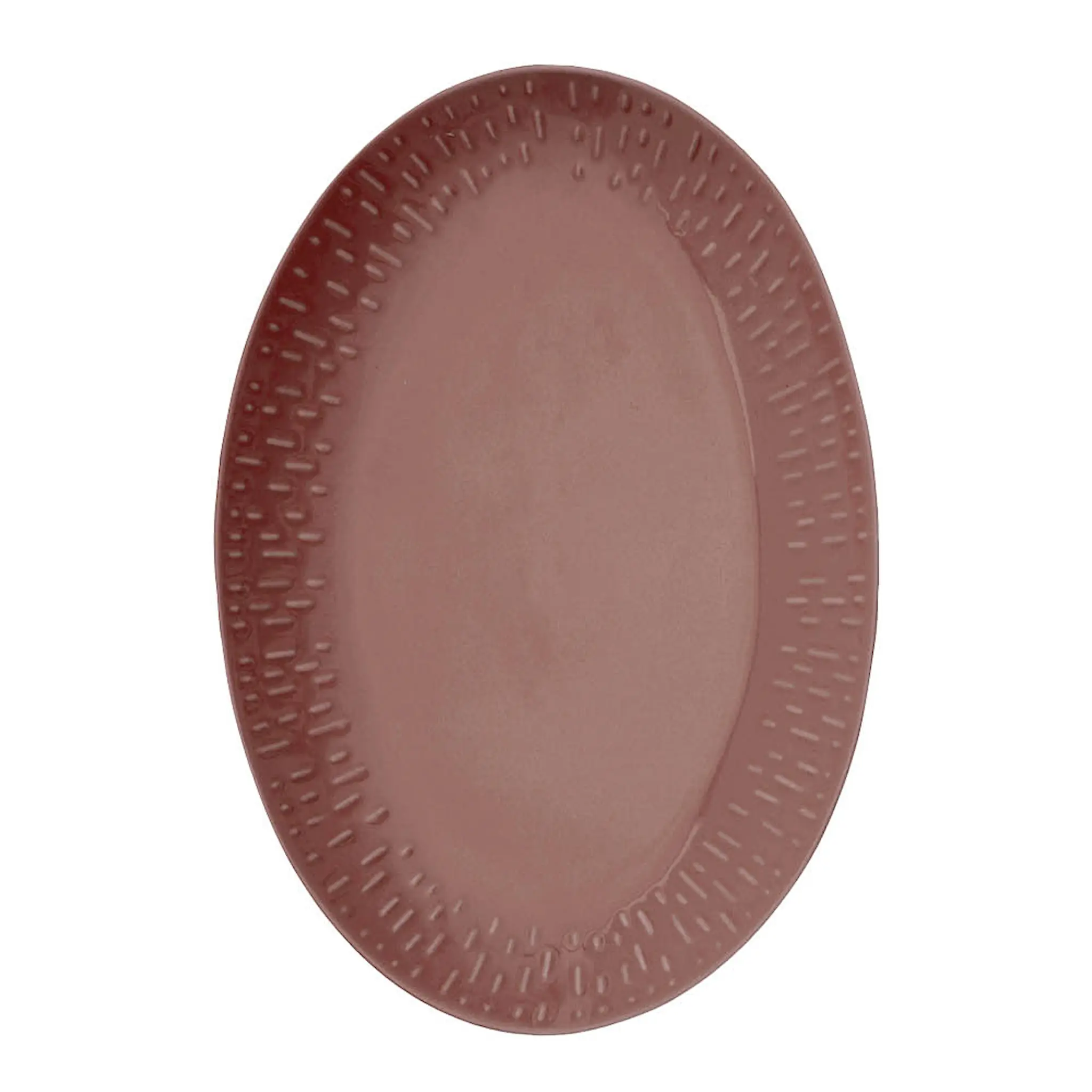 Aida - Life in colour Confetti ovalt fat 36x25,5 cm bordeaux