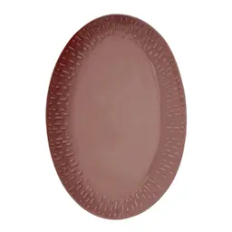 Aida - Life in colour Confetti ovalt fat 36x25,5 cm bordeaux