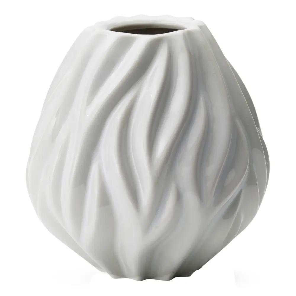 Flame vase 15 cm hvit