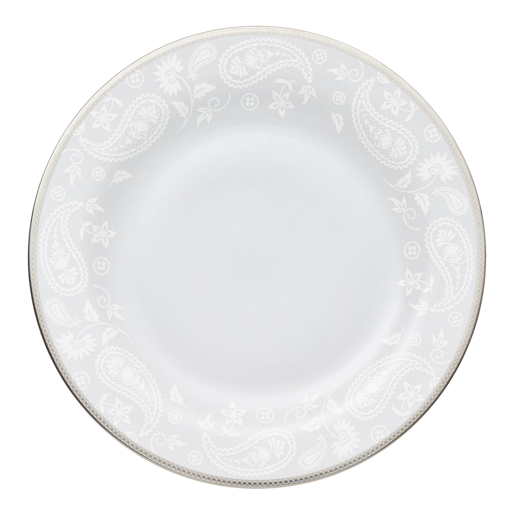 Royal Porcelain – Silver Paisley Fat Rund 32,5 cm Vit