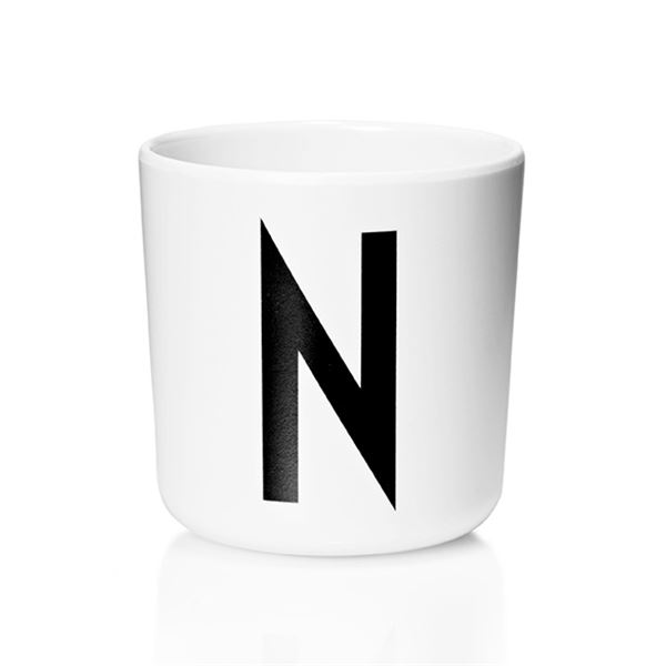 Design Letters - Melamin Mugg N 17,5 cl Vit