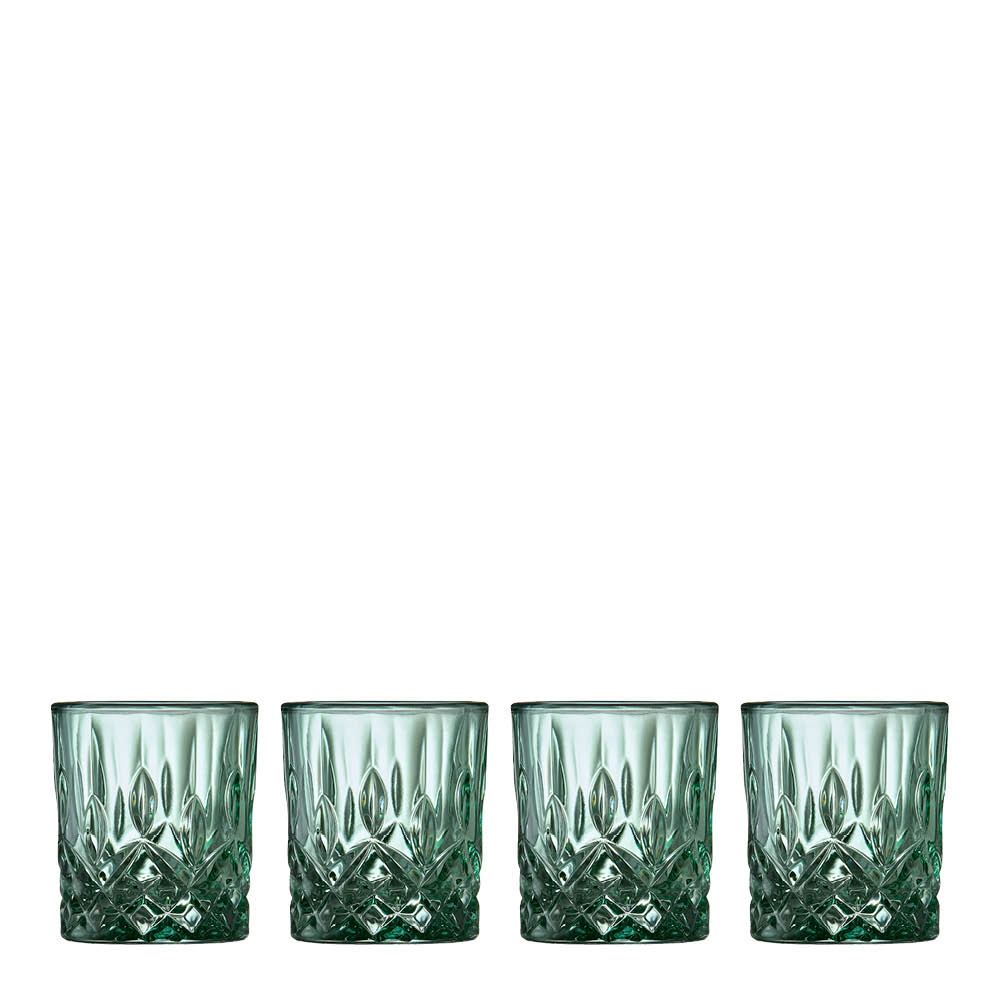 Lyngby Glas - Sorrento Shotglas 4 cl 4-pack Grön