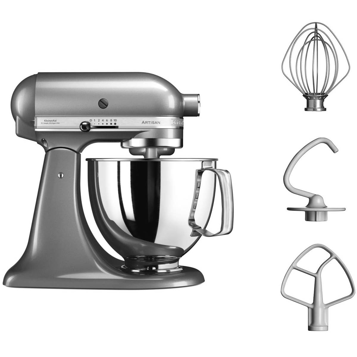 KitchenAid – KitchenAid Artisan Köksmaskin 5KSM125 4,8 L Contour Silver