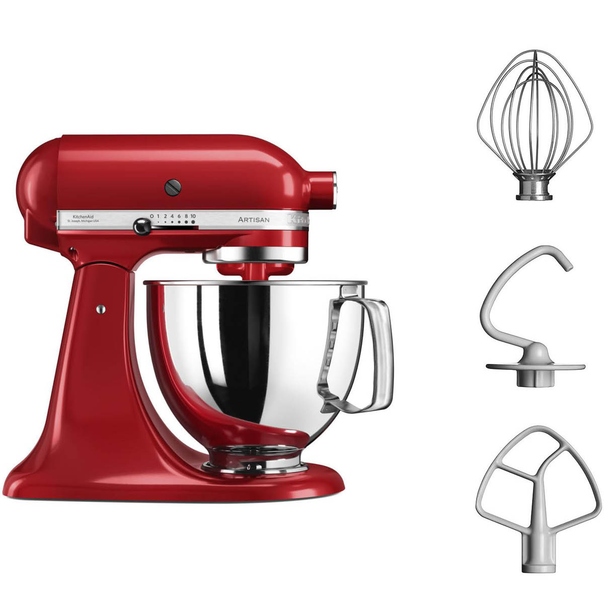 KitchenAid – KitchenAid Artisan Köksmaskin 5KSM125 4,8 L Röd