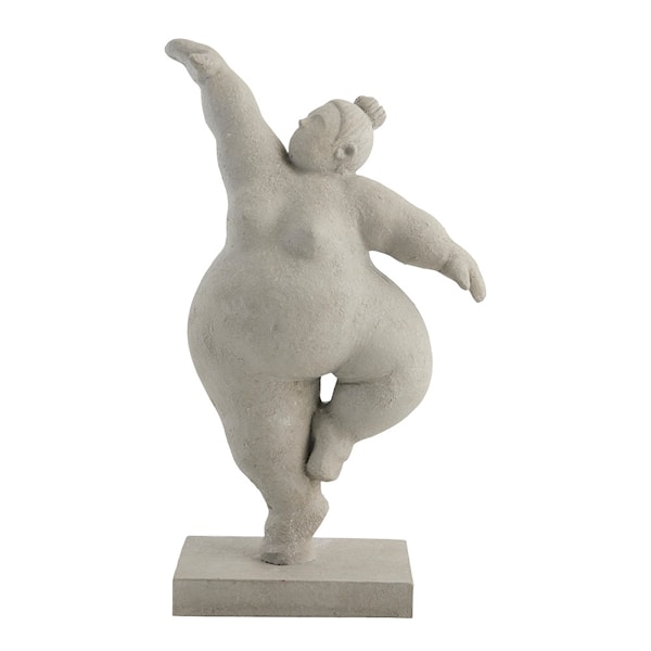 Serafina dekorationsfigur 28,8 cm grå