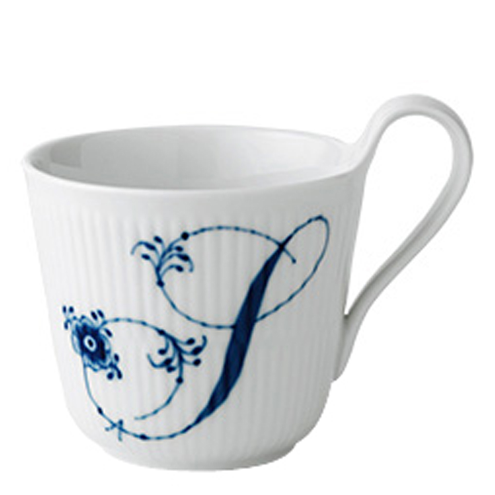 Royal Copenhagen – Blue Fluted Pl Alphabet Mugg 33 cl S