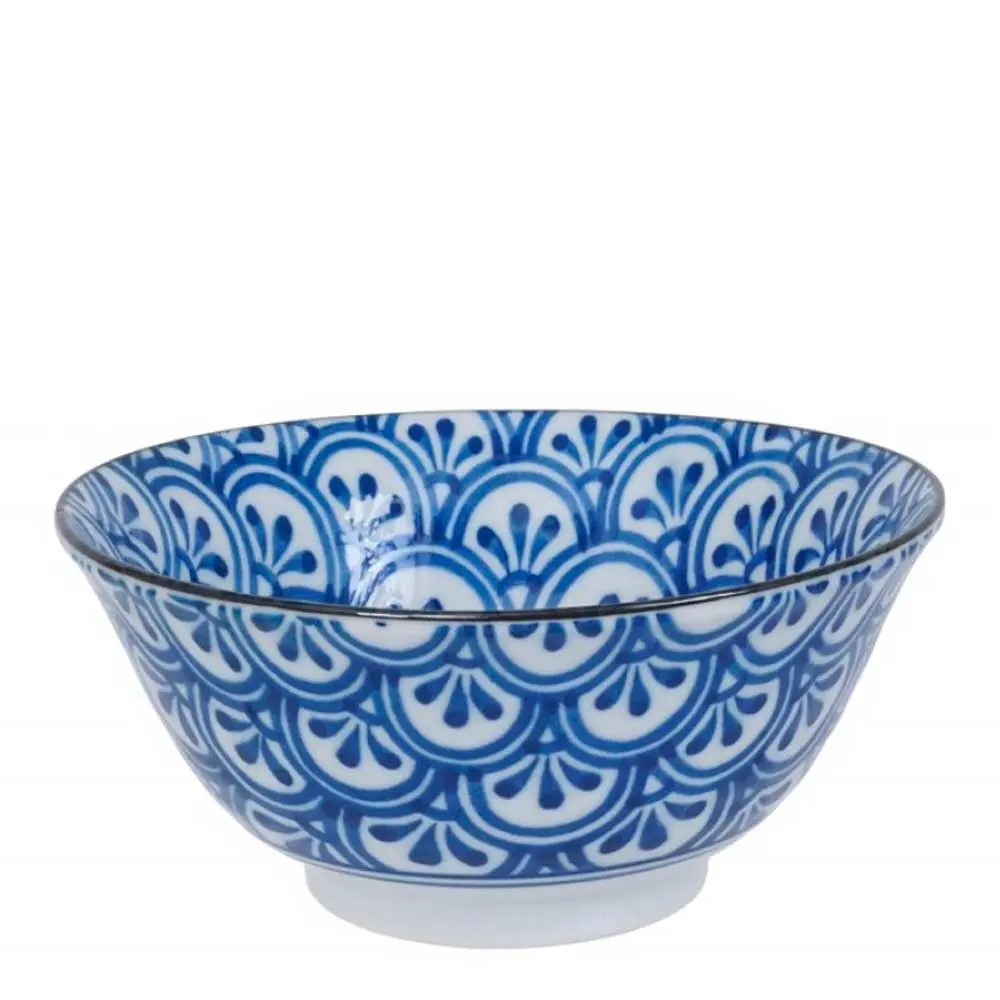 Mixed bowls skål 15x7 cm blå/hvit mix A