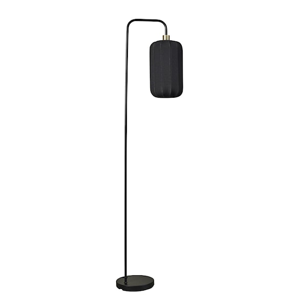 Sasie golvlampa 160x20 cm svart