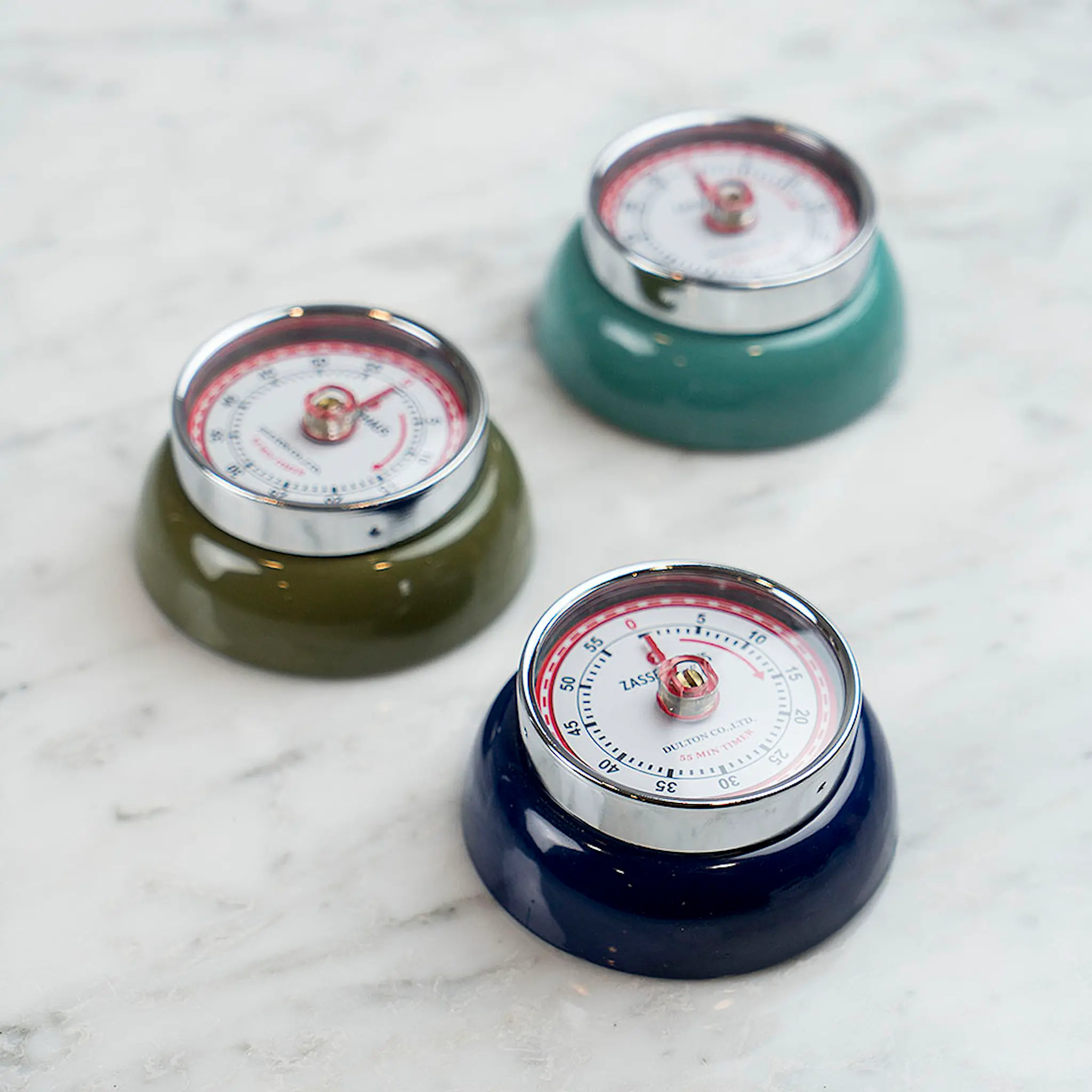Zassenhaus Retro Collection timer med magnet olivengrønn