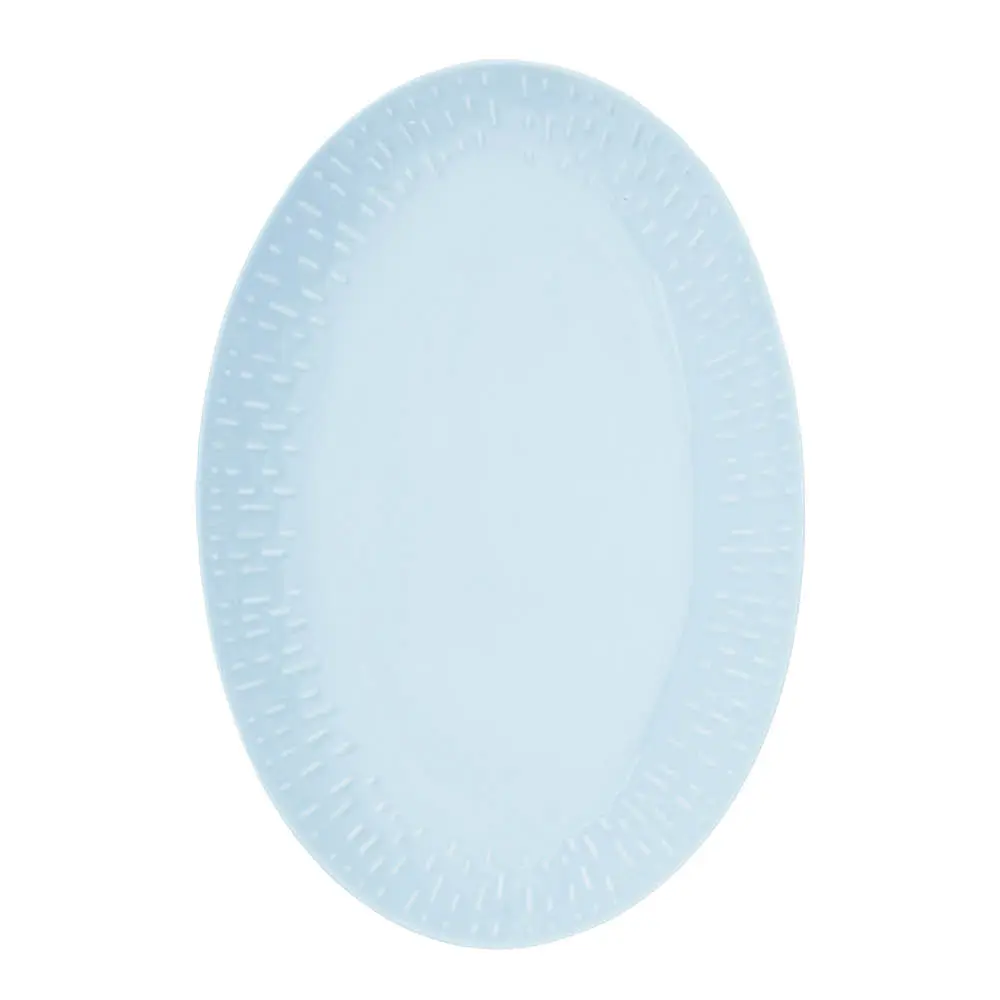 Confetti ovalt fat 36x25,5 cm aqua