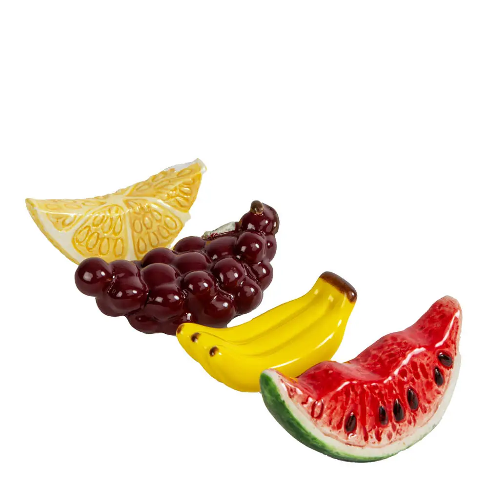 Spisepinneholder fruits 4 stk multi
