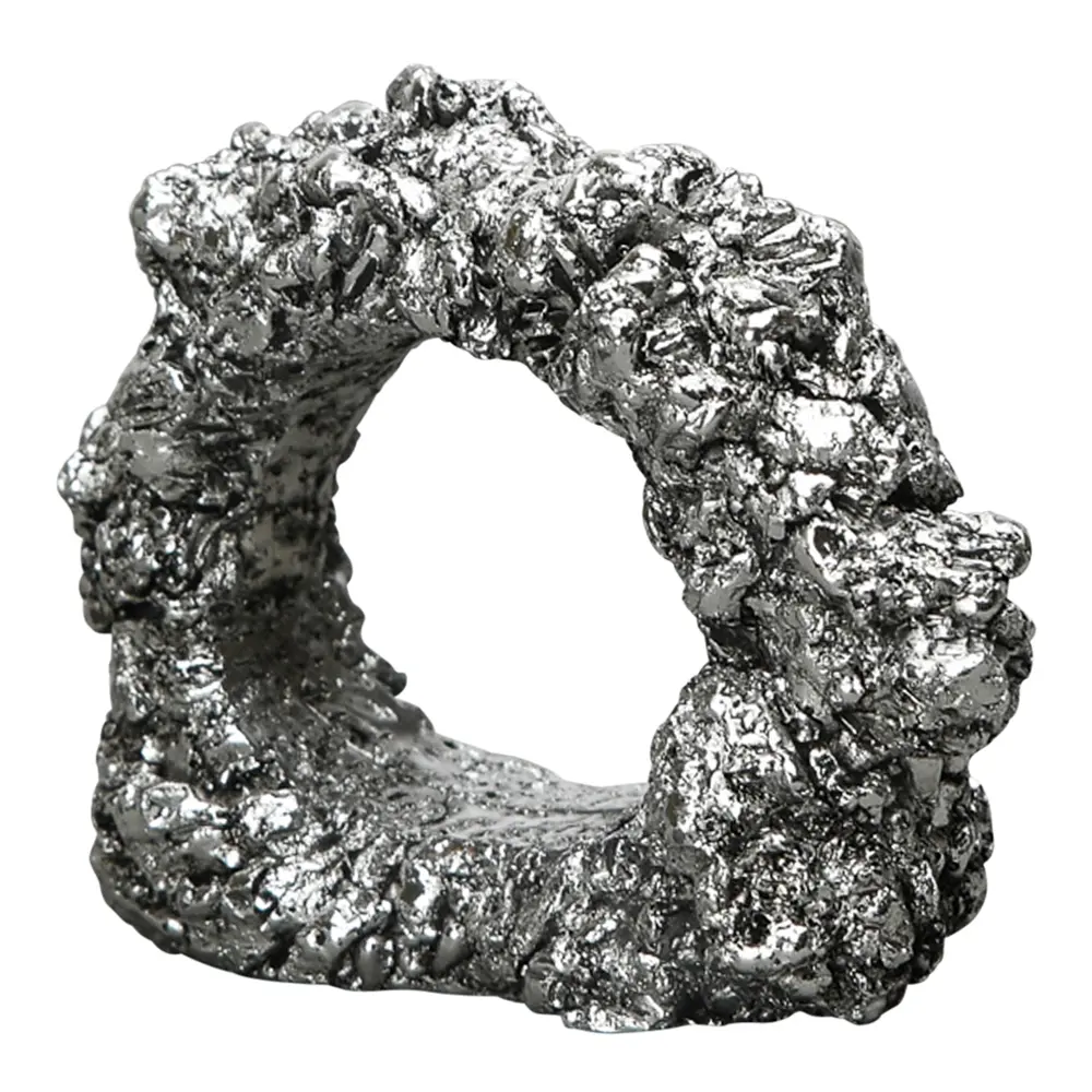 Minerale serviettring 6,5 cm sølv