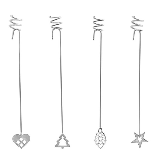 Ljushållare 18 cm 4-Pack Silver