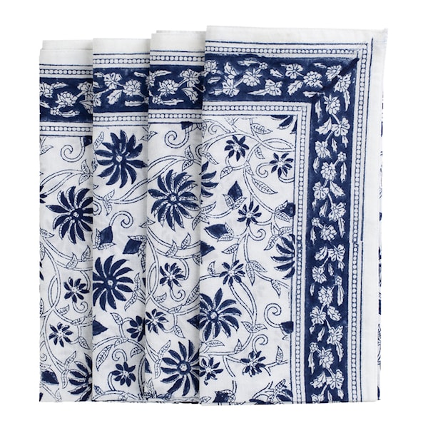 Margerita servett 50x50 cm 4-pack navy blue