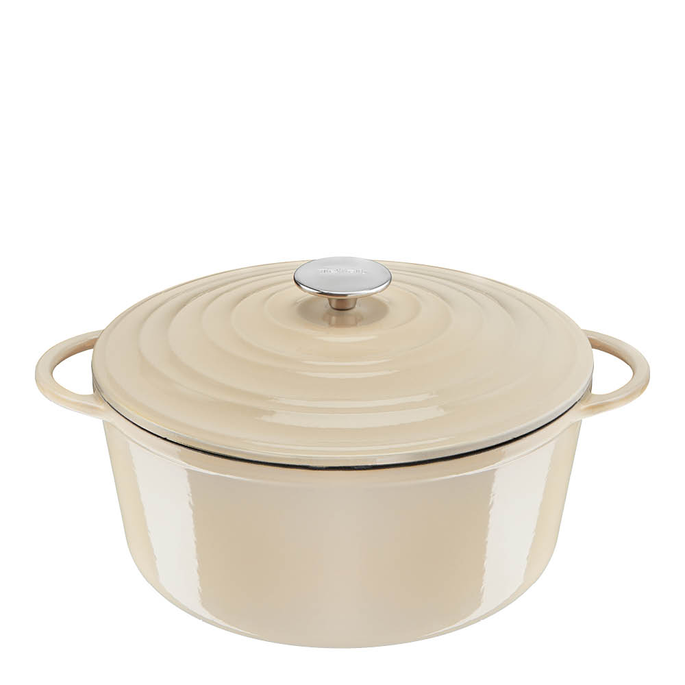 Tefal – Lov Gjutjärnsgryta 7,4 L Beige