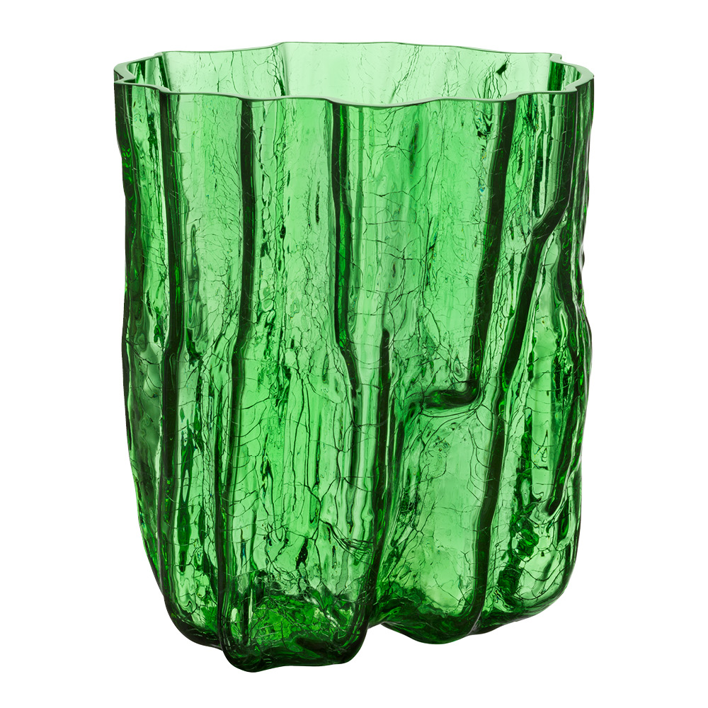 Kosta Boda - Crackle Vas 27 cm Grön