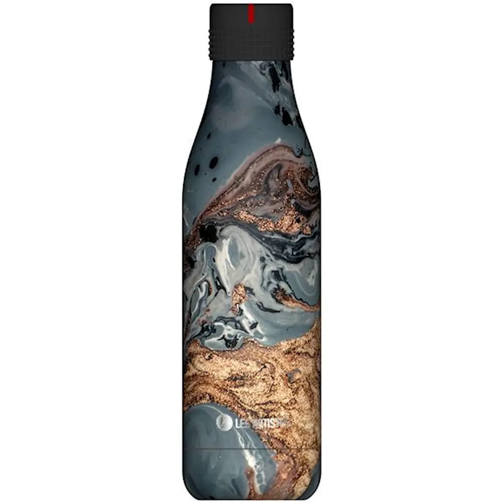 Bottle Up Design termoflaske 0,5L grå/gull