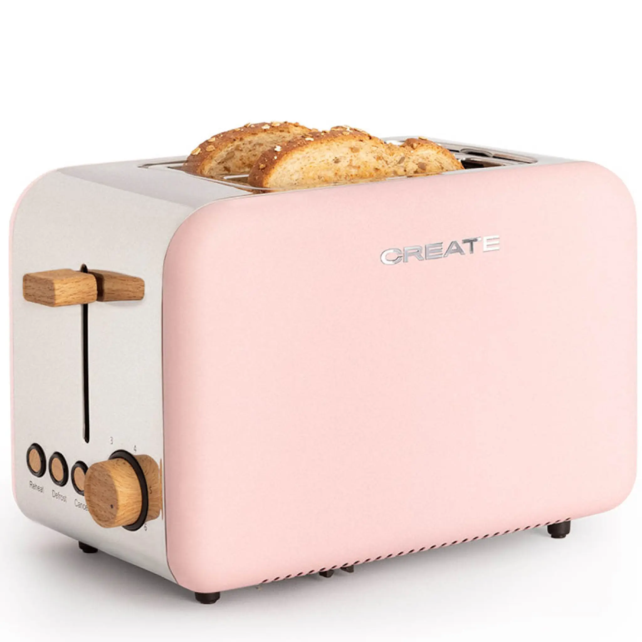 Create Toast Retro Leivänpaahdin Vaaleanpunainen