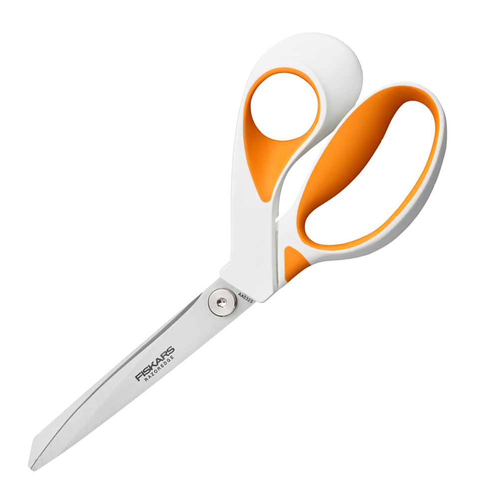 Fiskars - RazorEdge sysax softgrip 23 cm orange/vit