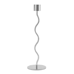 Cooee Curved Ljusstake 26 cm Silver