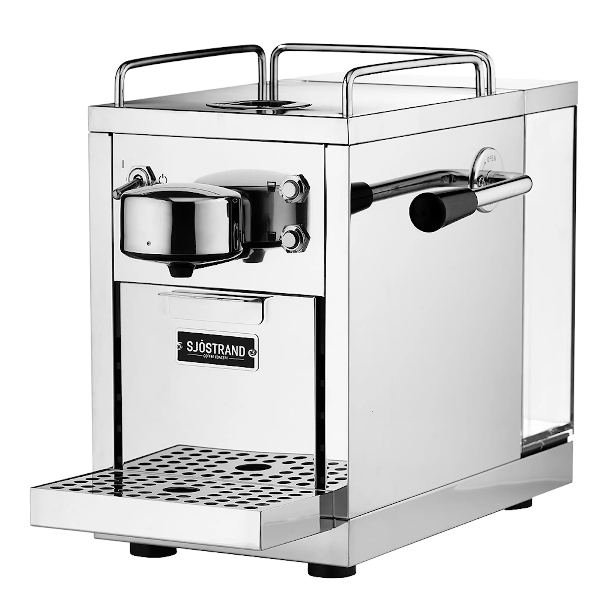 Sjöstrand Espresso kaffemaskin 1,5L sølv