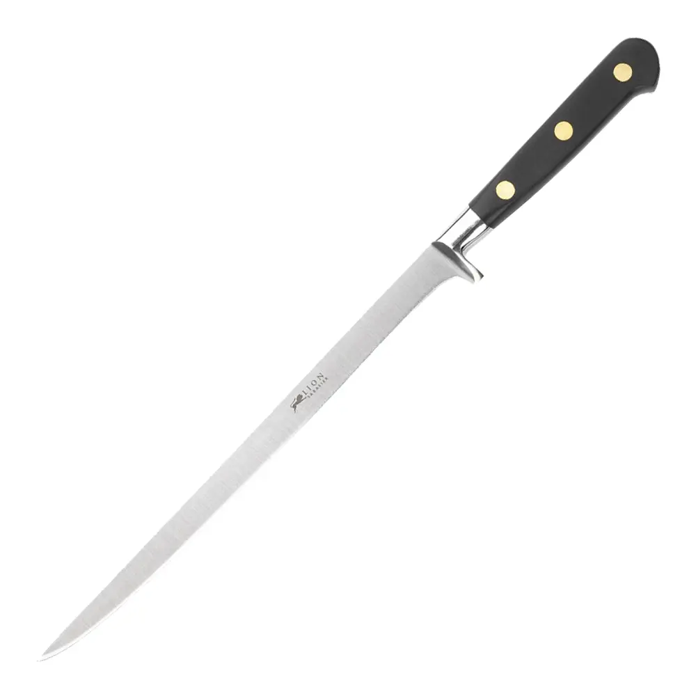 Ideal fiskekniv 20 cm fleksibel stål/sort