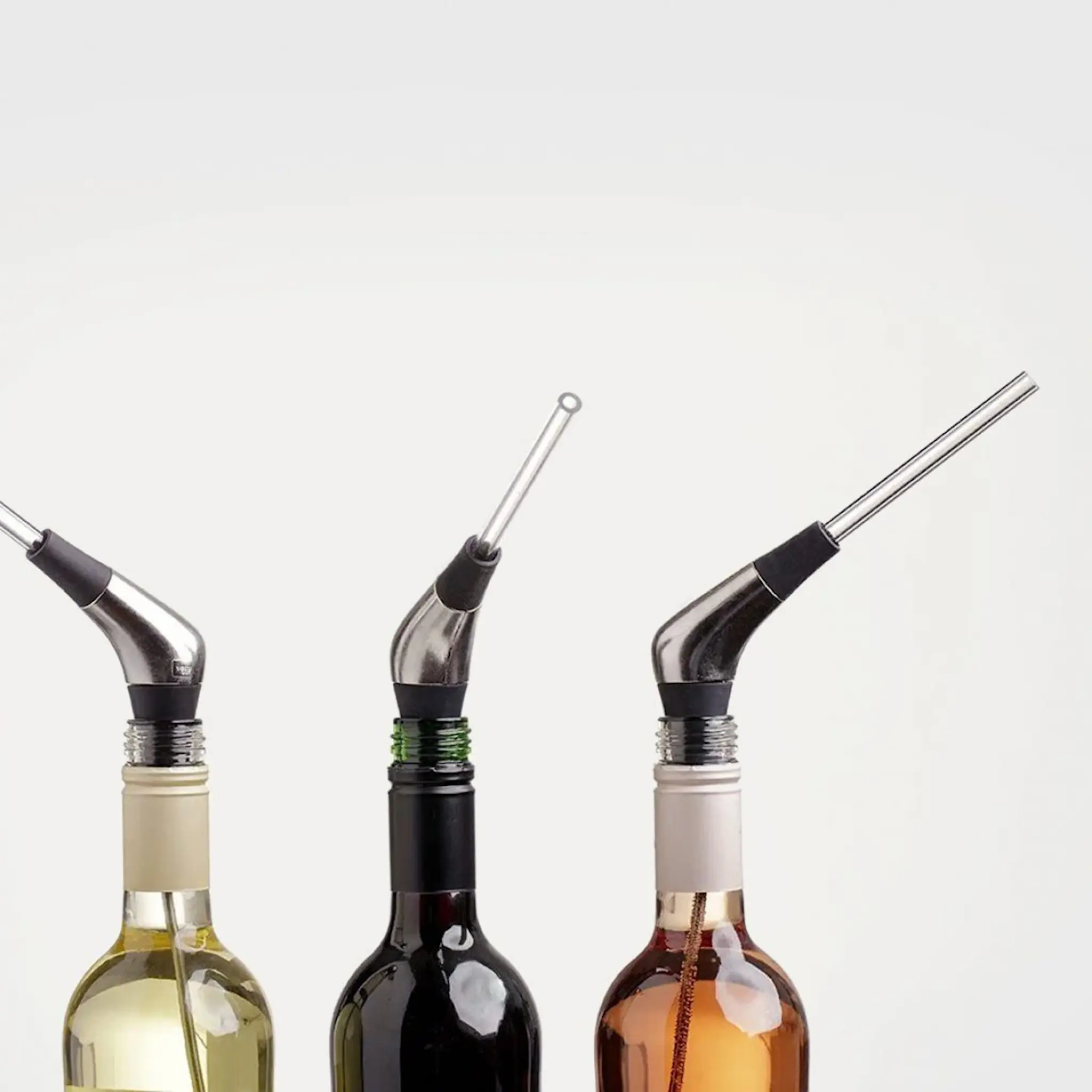 Vacu Vin Slow Wine Pourer Silver/Svart