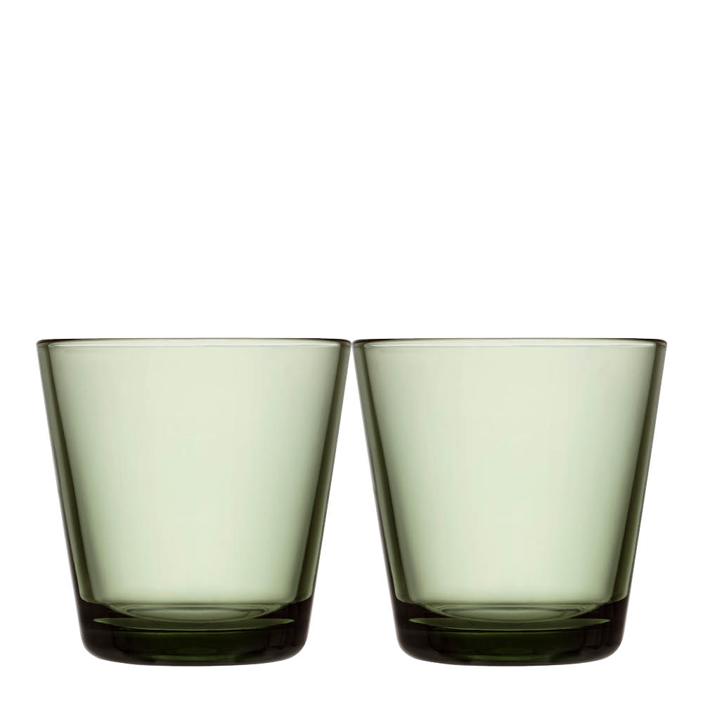 iittala – Kartio Glas 21 cl 2-pack Tallgrön