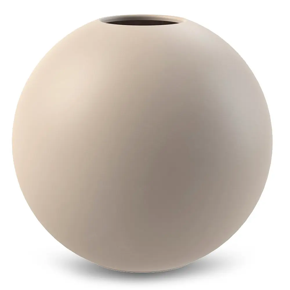 Ball vase 20 cm sand