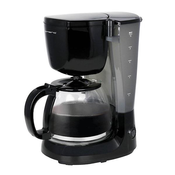 Kaffebryggare 1,25 L 750 w Svart