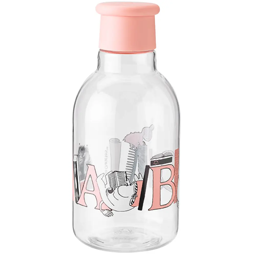 Moomin ABC DRINK-IT vannflaske 0,5L salmon