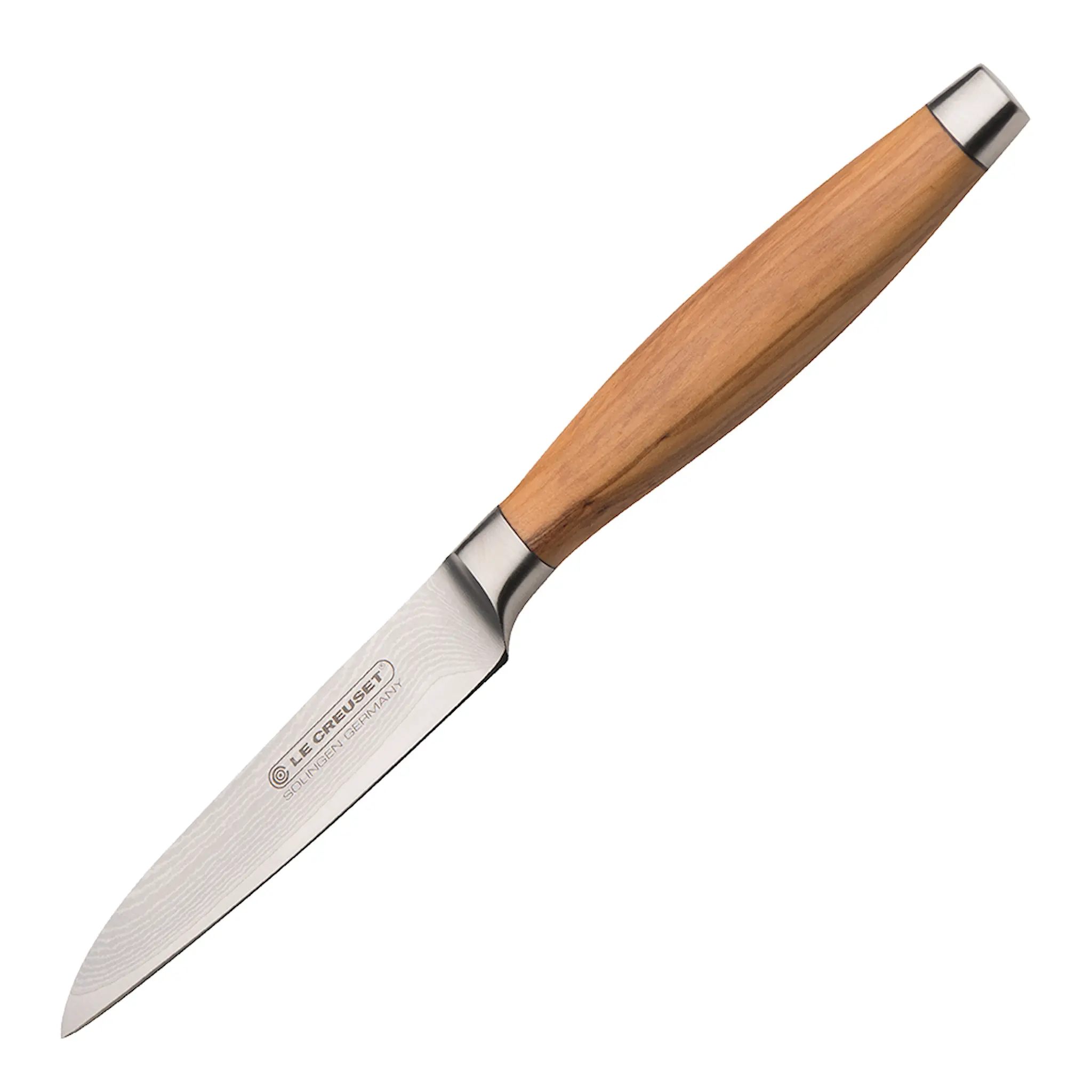 Le Creuset Universalkniv 9 cm Olivträhandtag