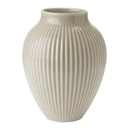 Knabstrup Keramik Ripple Vas 20 cm Sand