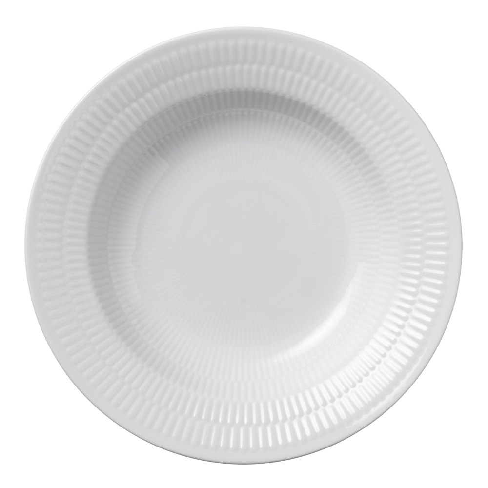 Royal Copenhagen – White Fluted Tallrik djup 21 cm