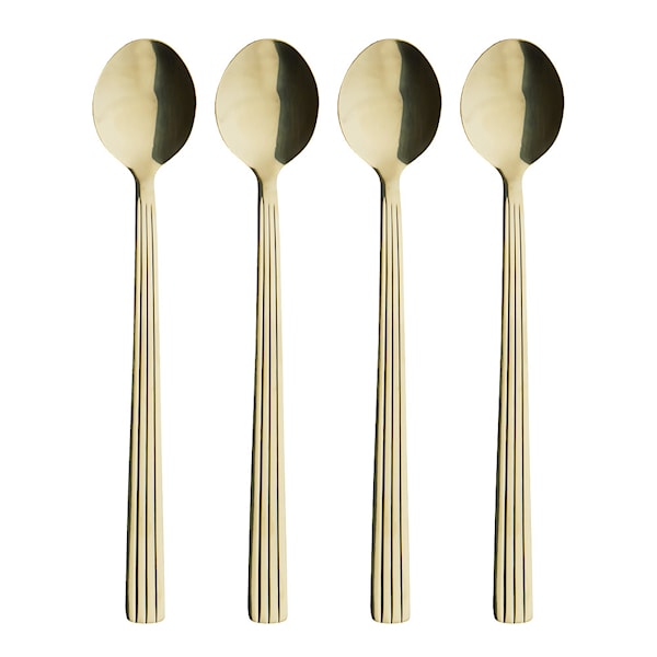 RAW Cutlery cafe lattesked 4-pack gold