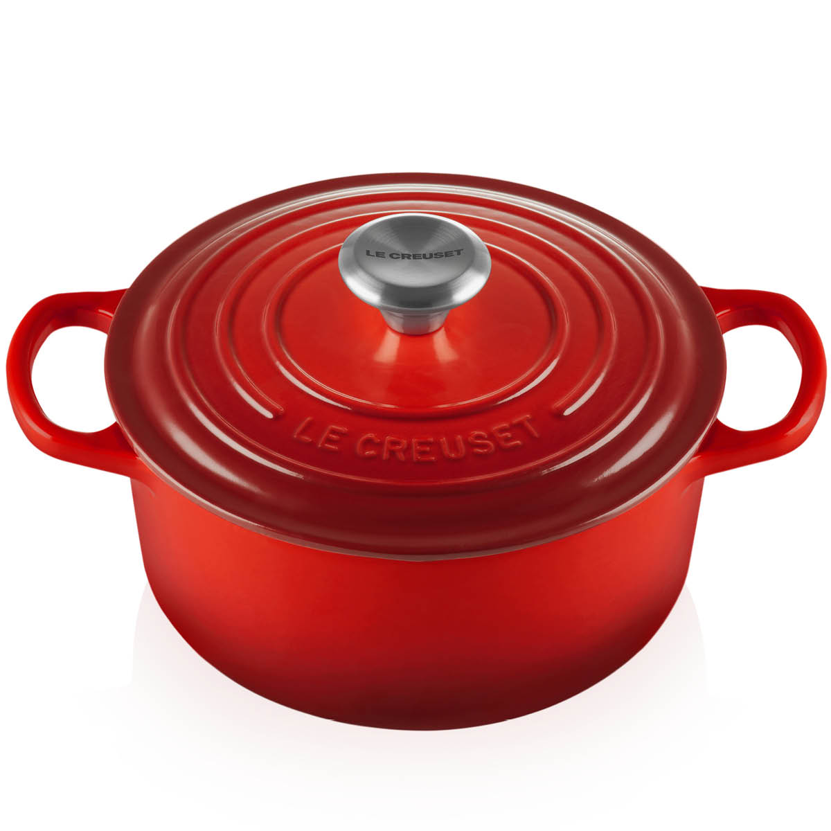 Le Creuset – Signature Gjutjärnsgryta Rund 22 cm 3,3 L Cerise