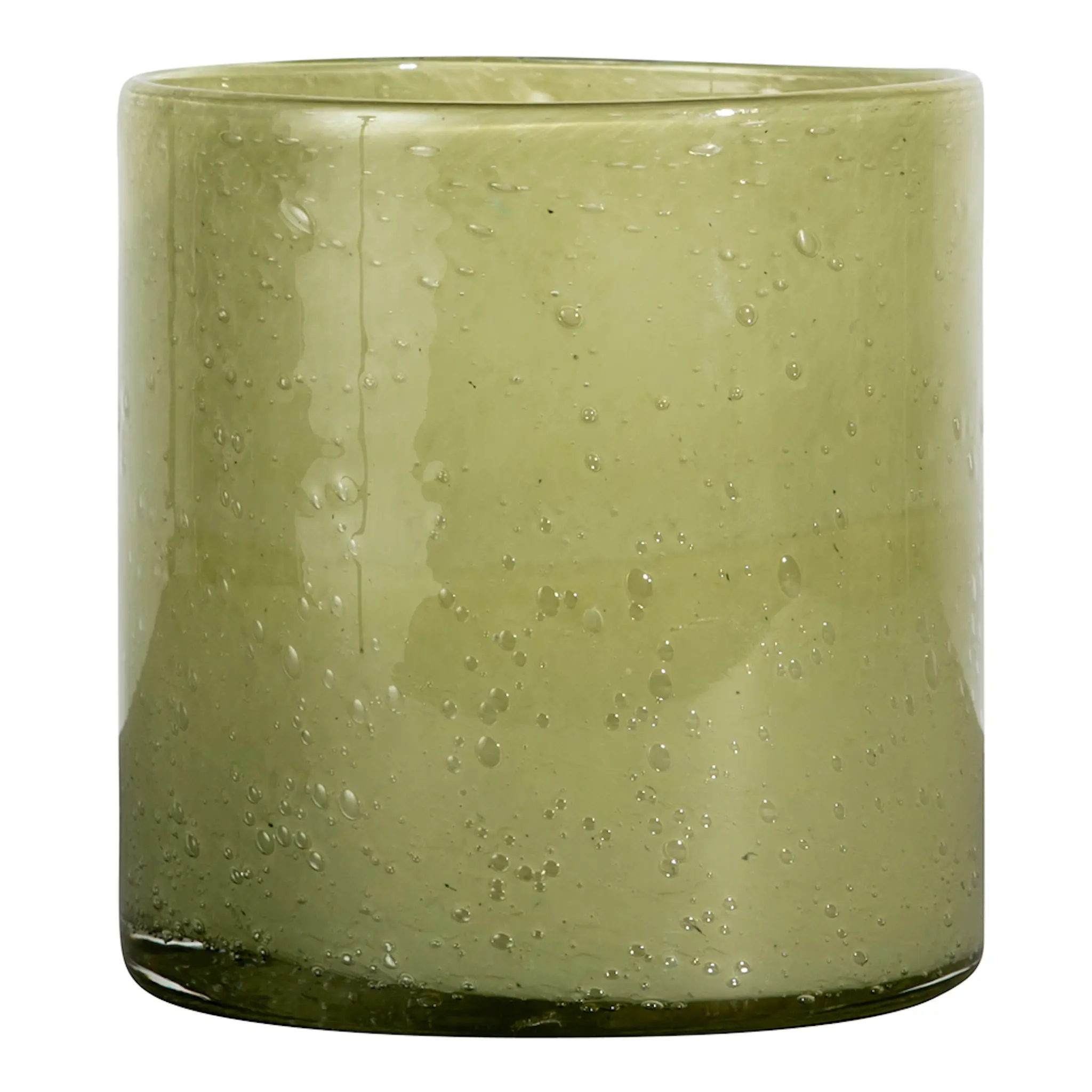 ByOn Calore vase/lyslykt 15x15 cm oliven