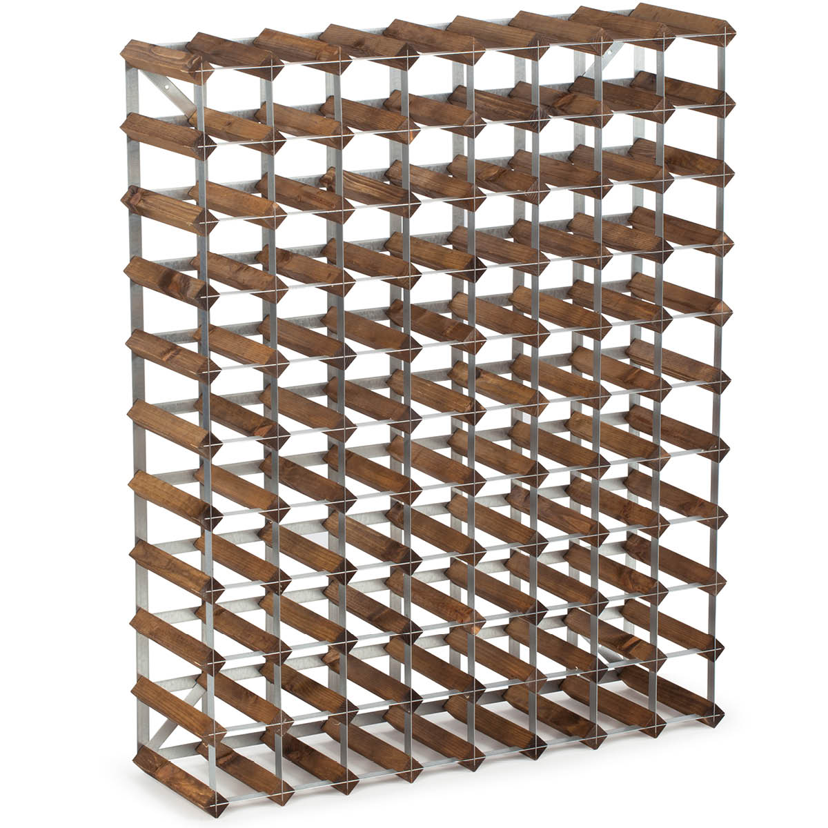 Traditional Wine Rack - Vinställ 100 cm Mörk Ek