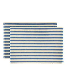 Södahl Statement Stripe Bordstablett 33x48 cm 2-pack Blå