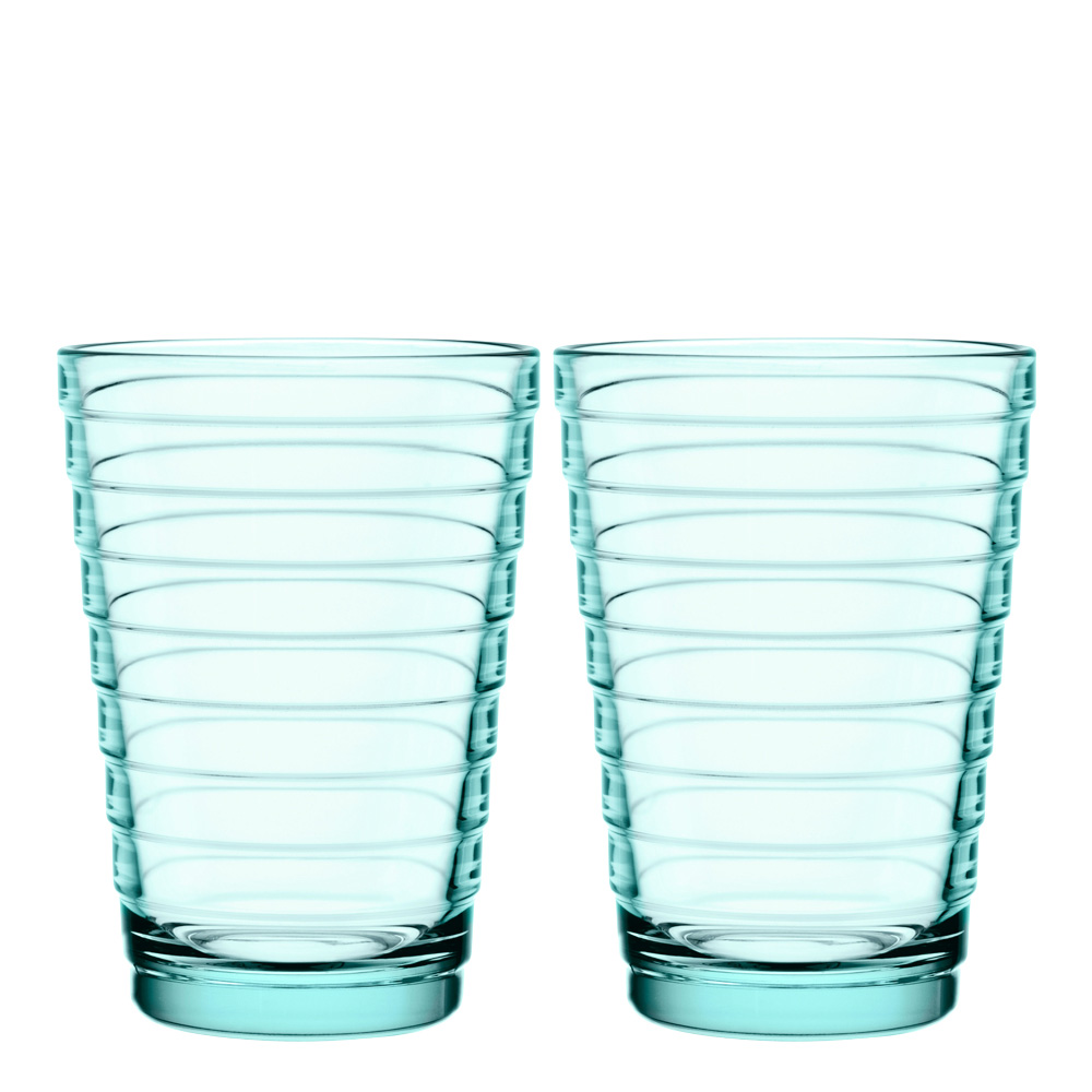 iittala – Aino Aalto Glas 33 cl 2-pack Vattengrön