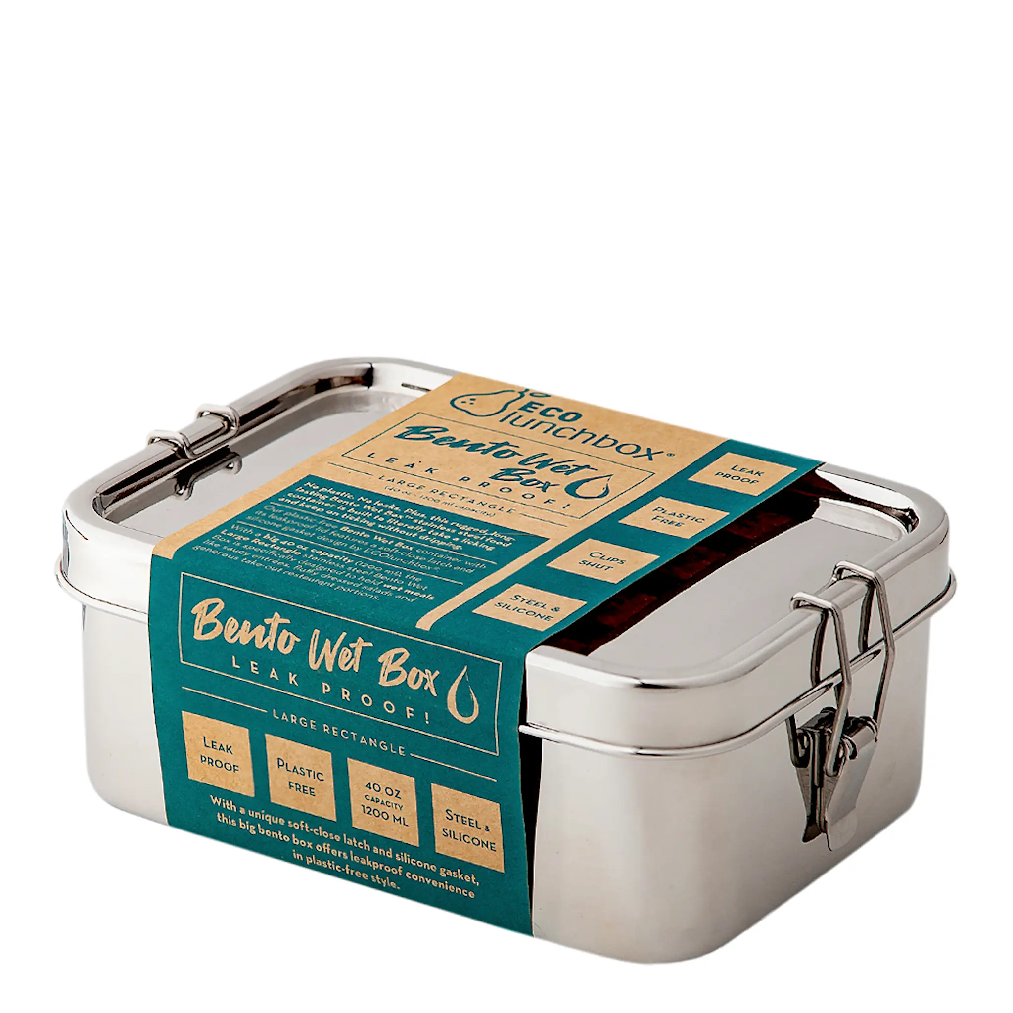 ECO lunchbox Bento Wet Matlåda Rektangulär Rostfri