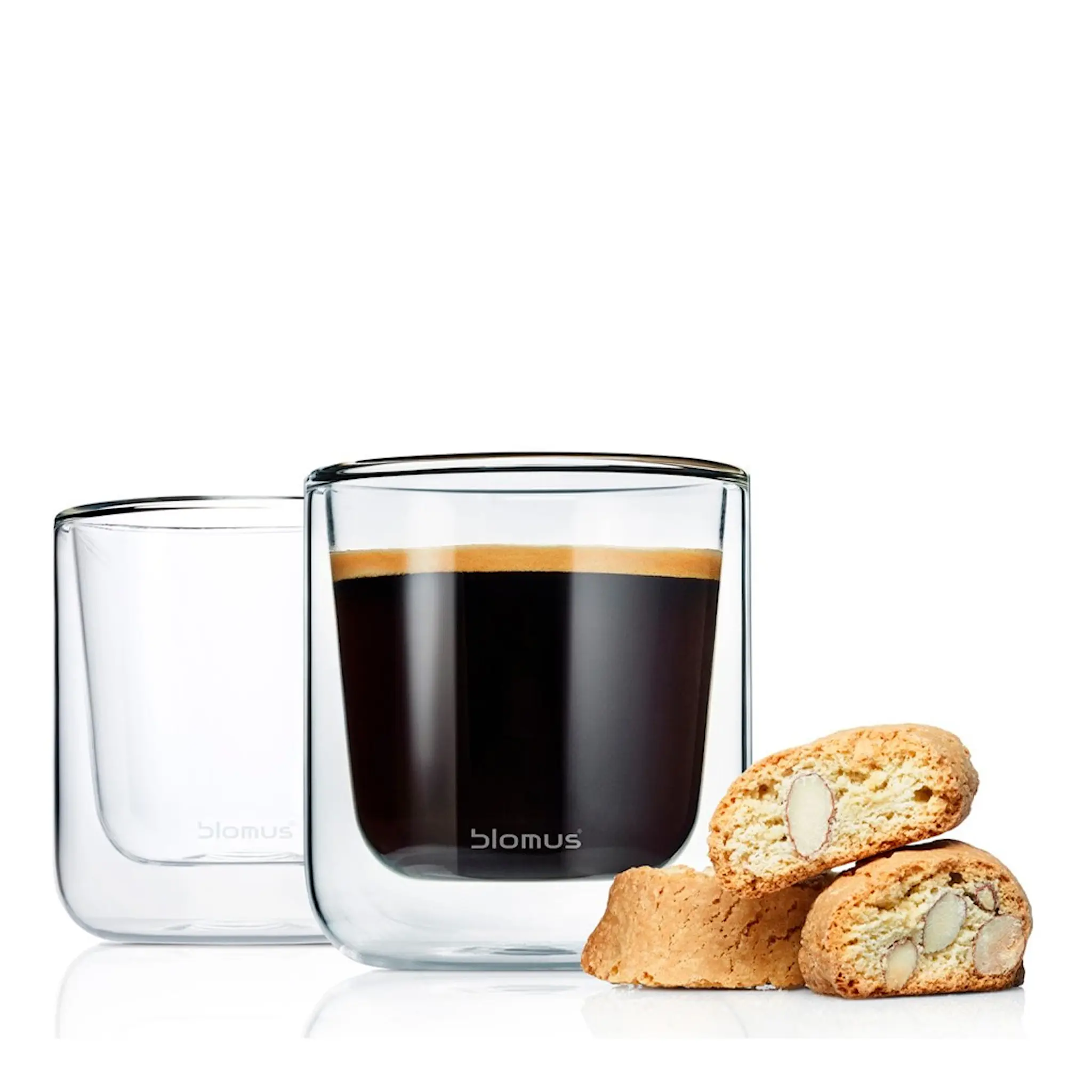 Blomus Nero Kaffeglas 2-pack Klar