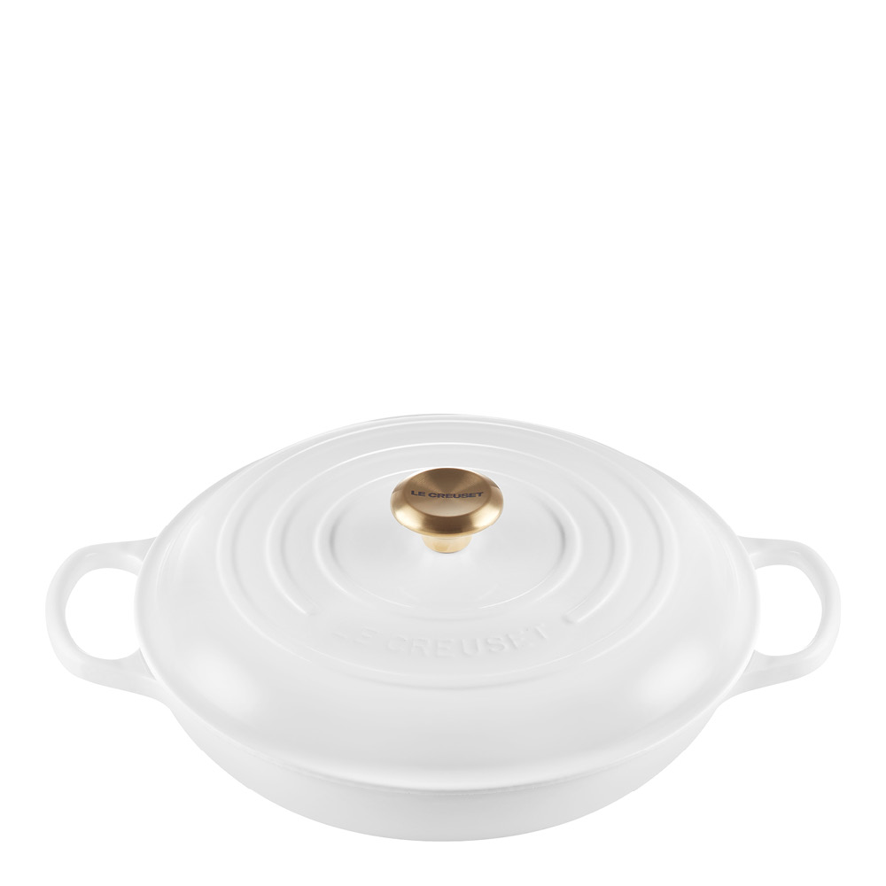 Le Creuset – Signature buffétgryta 30 cm 3,5 L white