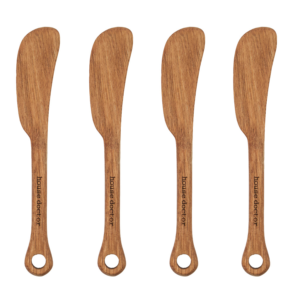 House Doctor – Eya smörkniv 15 cm 4-pack natur