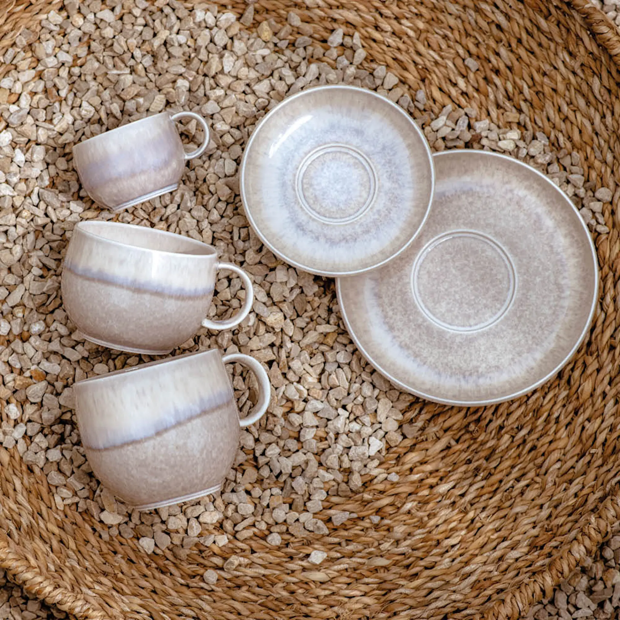 Villeroy & Boch Perlemor Sand Fat till Kaffekopp 16 cm Beige