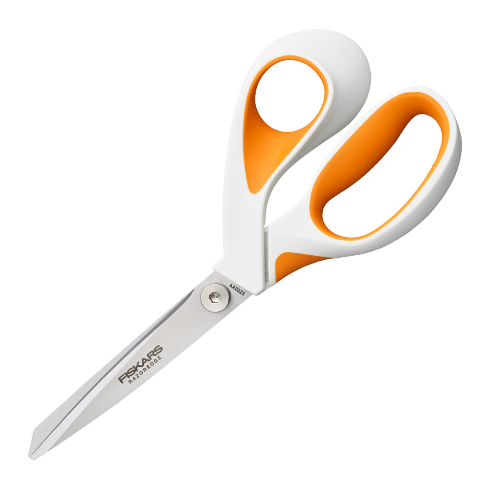 Fiskars - RazorEdge sysax softgrip 21 cm orange/vit