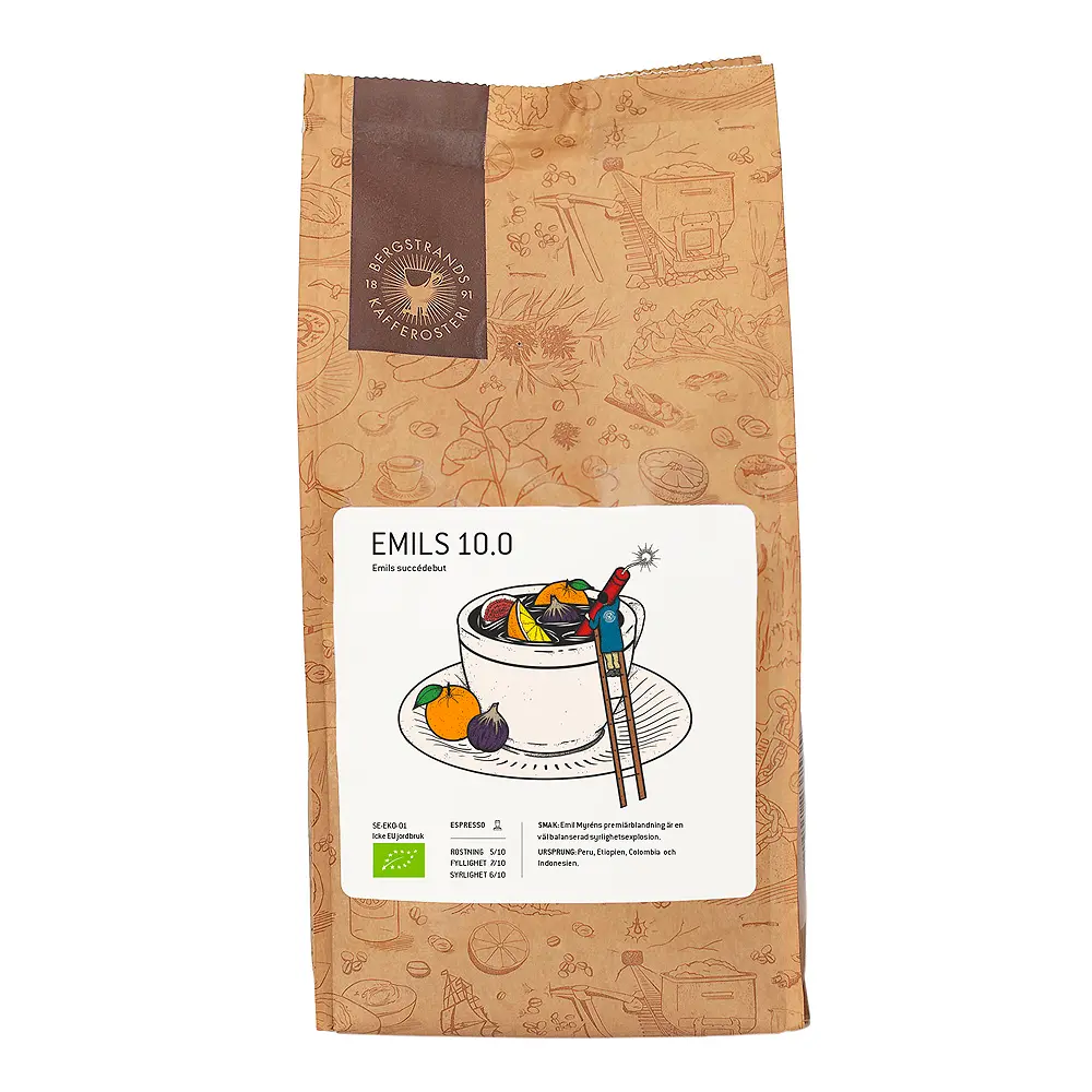 Espressobønner Emils 10.0 eko 1 kg