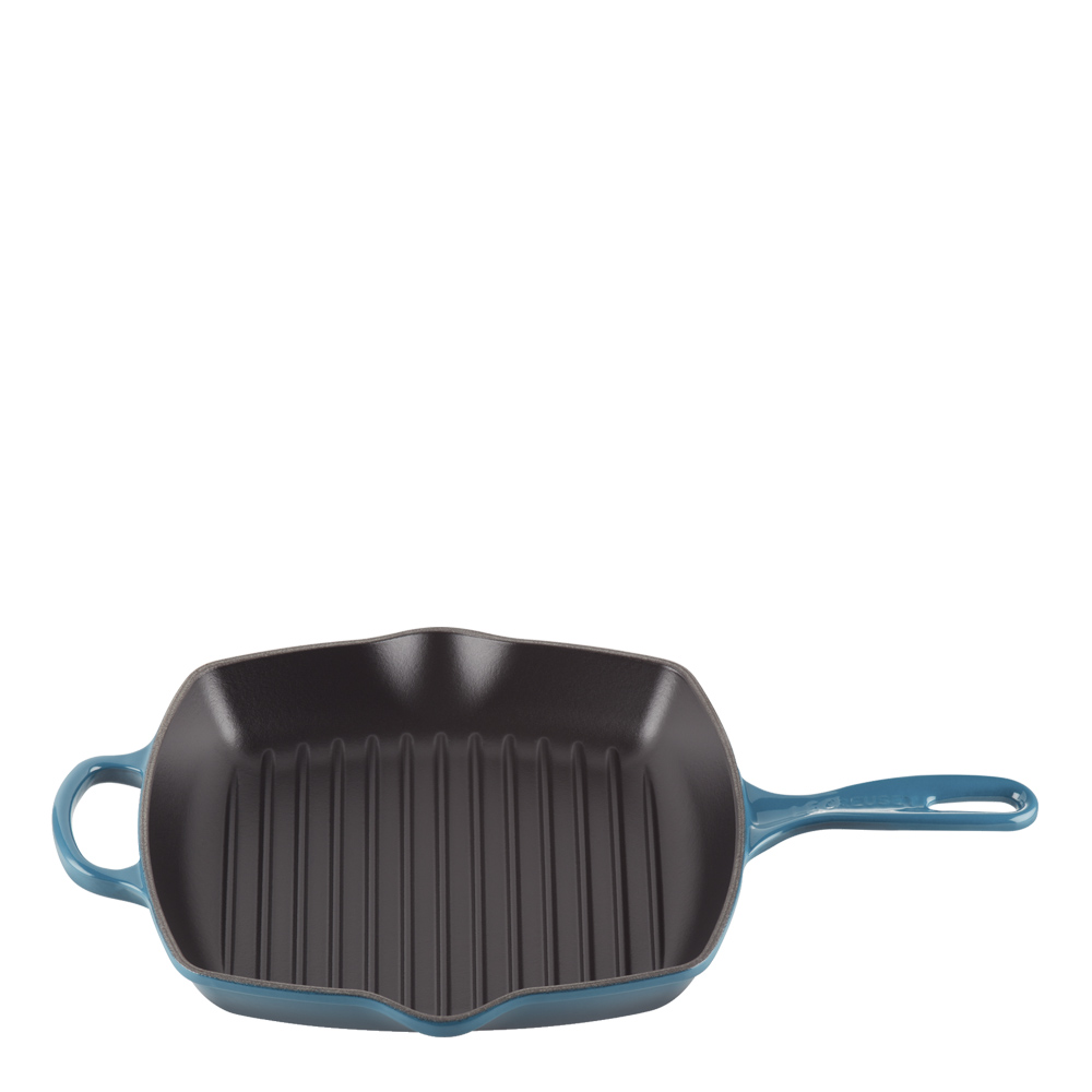 Le Creuset – Signature Grillpanna Kvadratisk 26 cm deep teal