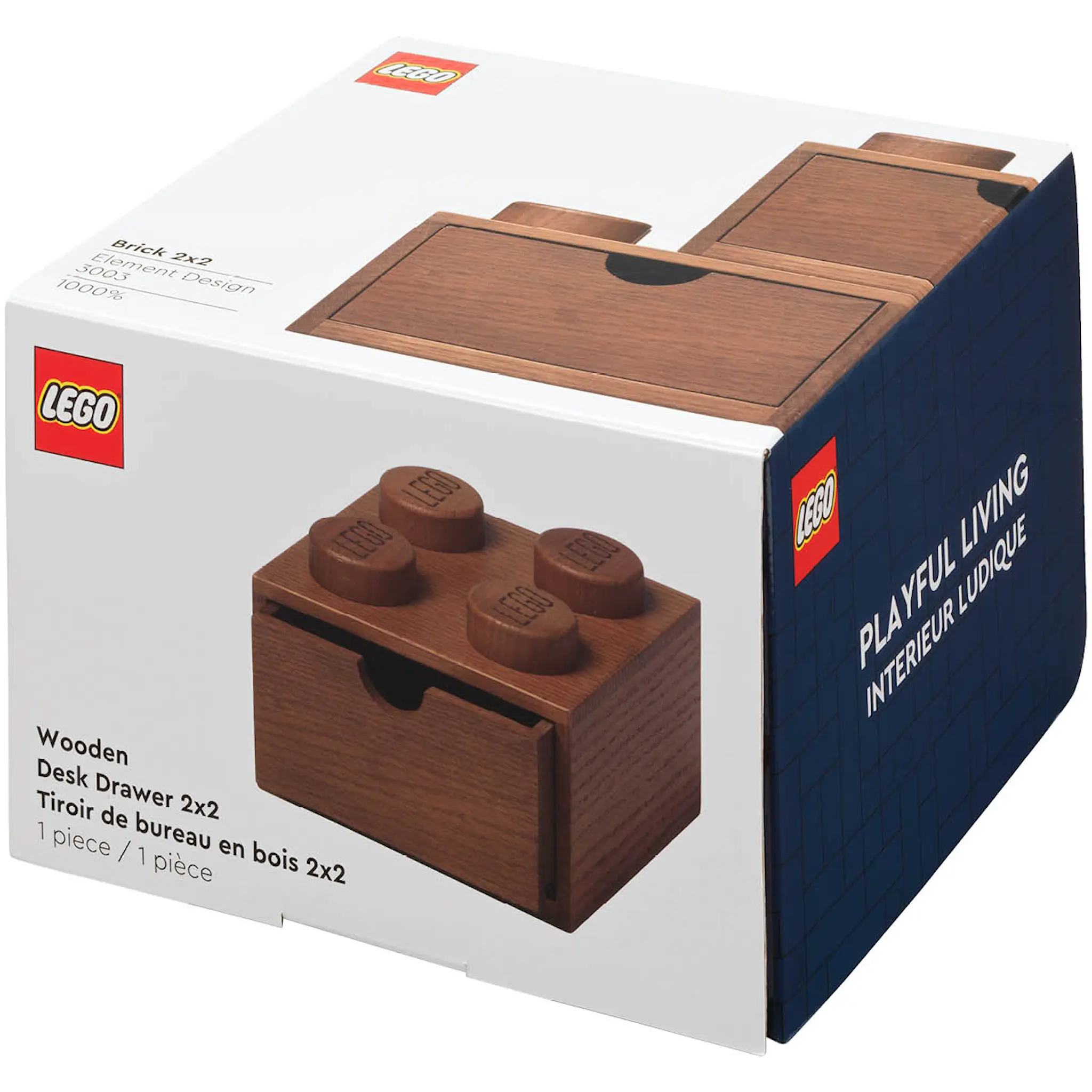 Lego Wooden collection Säilytyslaatikko 4 Tumma tammi