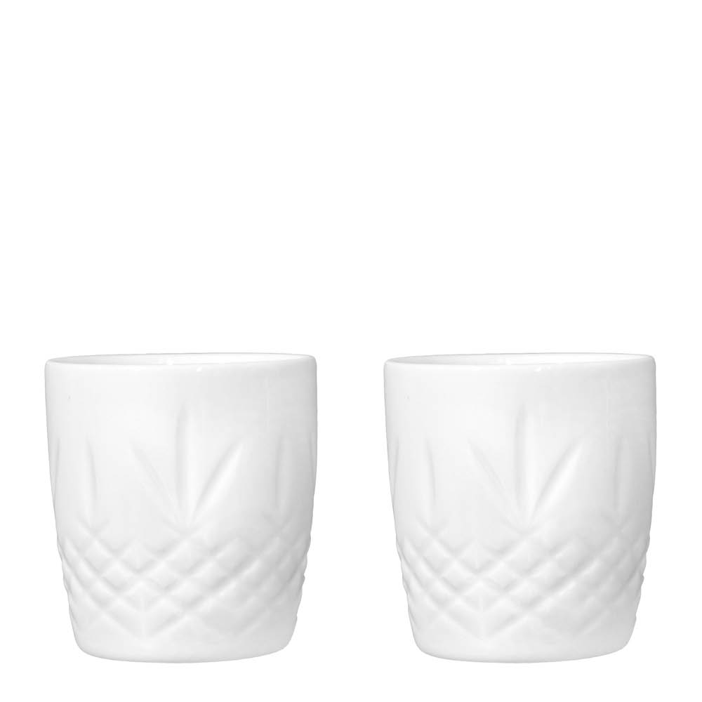 Frederik Bagger – Crispy Porcelain Mini Mugg 9,5 cl 2-pack Vit